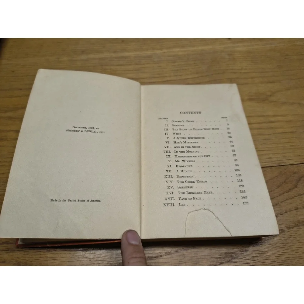 1931 THE HERMIT OF GORDON'S CREEK Mystery Hugh Lloyd Hal Keen 1'st Edition